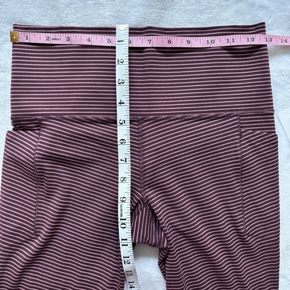 ATHLETA Salutation Stash Pocket II Textured 7/8 Striped Tight--S - Picture 15 of 16